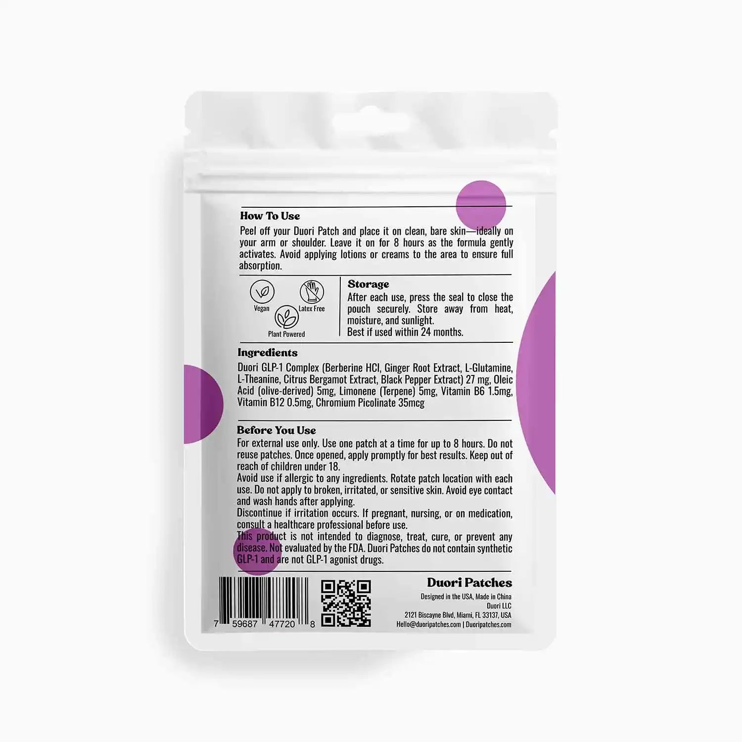 Duori GLP-1 Support Patch – Appetite & Metabolism Support | Daily Wellness Patch