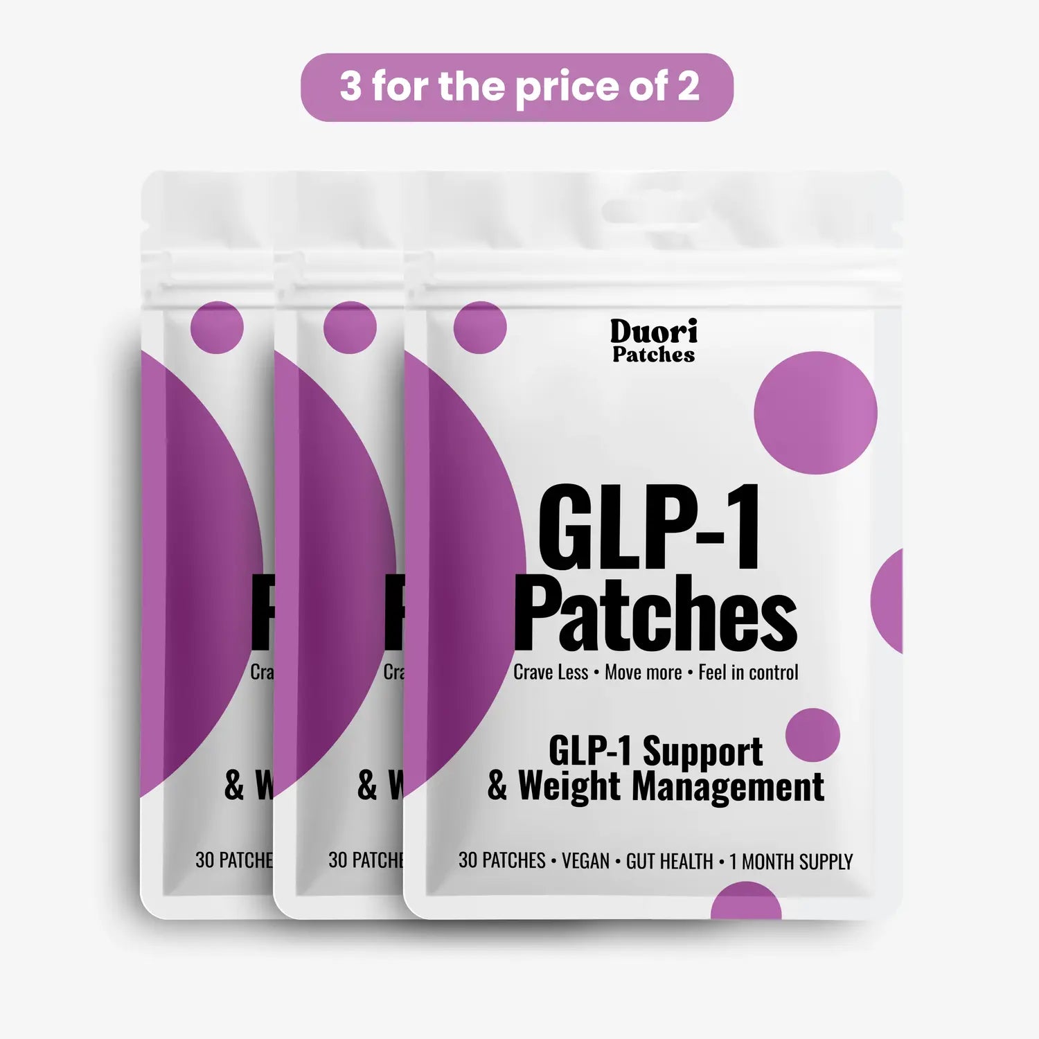Duori GLP-1 Support Patch – Appetite & Metabolism Support | Daily Wellness Patch